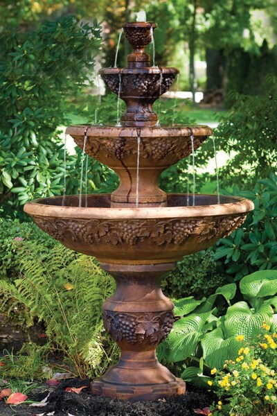 Tier Sonoma Grape Fountain own garden vineyard architecture Art
